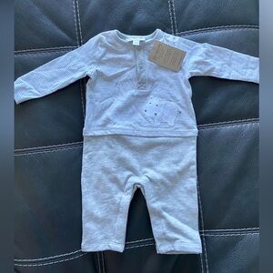 NWT organic cotton one-piece romper 3-6M